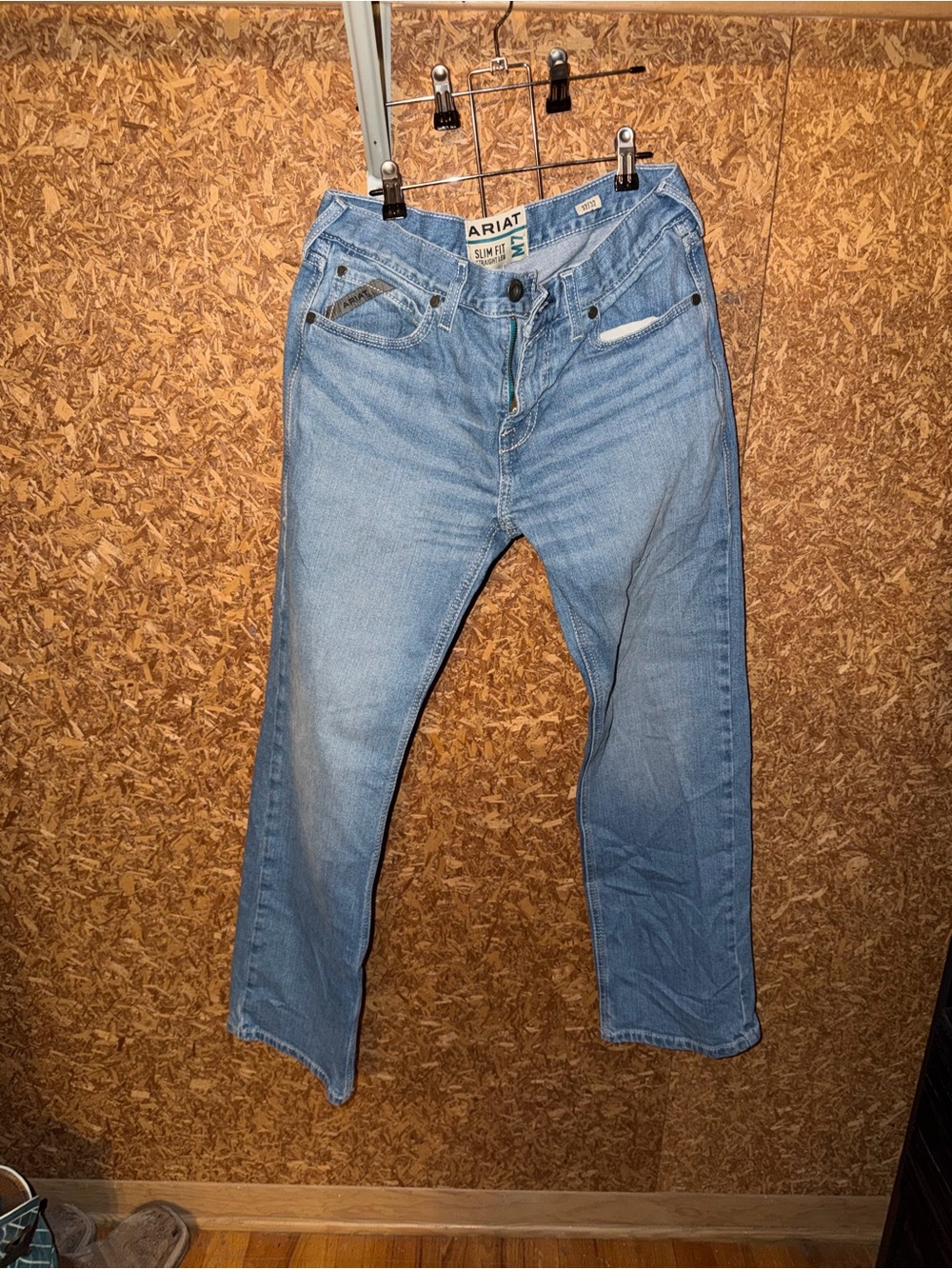 Ariat Light Blue Slim Straight Men’s Jeans